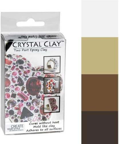 Crystal Clay 2-Part Epoxy Clay Kit - Neutrals Color Mix 100g