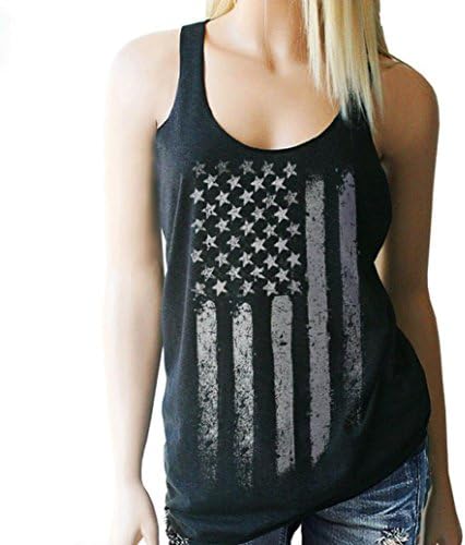 Xiahbong Womens Print Vest Blouse Sexy Sleeveless Tank Crop Tops T-Shirt (M(UK:8), Black)