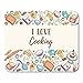 Produktbild Luancrop Mousepads Koch Ich mag Backen-Werkzeuge im horizontalen Zusammensetzungs-Rezept-Buch-Konzept mit Gerät-Kuchen-Mausunterlage für Notizbücher, Tischrechnermatten Bürozubehöre Kochen