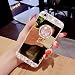 Produktbild für iPhone 7 Hülle,für iPhone 8 Schutzhülle,Areal TPU Silikon Diamant Bling Glitzer Kristall Strass Transparent Klar Spiegel Handyhülle [mit Ring Ständer Halter] für Apple iPhone 7 / iPhone 9 + HD Bildschirmschutz Film,Gold