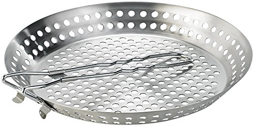 Rosenstein & Söhne Grillpfanne aus Edelstahl mit Klapp-Griff - 4