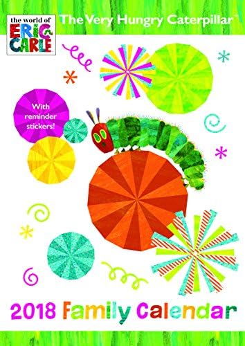 Hungry Caterpillar A3 Family Calendar with Reminder Stickers 2018