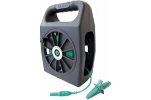 THE CALIBRATION CENTRE TEST INSTRUMENT CALIBRATION & REPAIR SERVICE COMPANY 50M R2 EXTENSION WANDER TEST LEAD ON CABLE REEL - SUITABLE FOR FLUKE, DILOG, KEWTECH, MEGGER, METREL, ETC