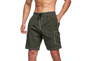 Tansozer Short de Bain Homme Maillot de Bain Homme Short de Plage Homme Séchage Rapide