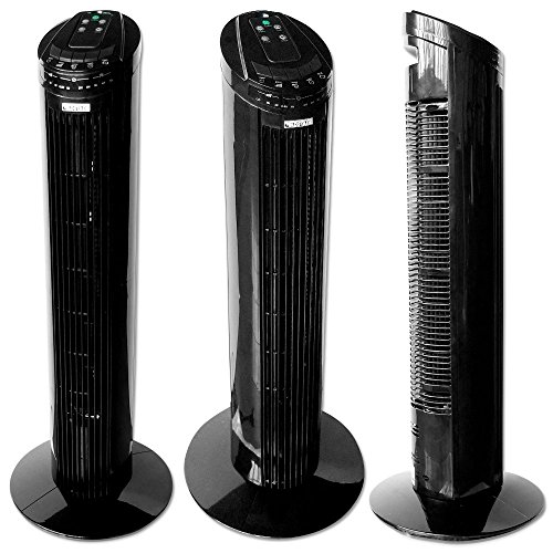Eldstad Ventilator Timer Säulenventilator Standventilator Turmventilator Lüfter Schwarz - 2