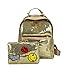 Produktbild Malloom® Mode Bling Pailletten Handtasche Schultertasche Schulrucksäcke für Frauen Mädchen Damenmode Pailletten Rucksack Umhängetasche + Kupplung (gold)