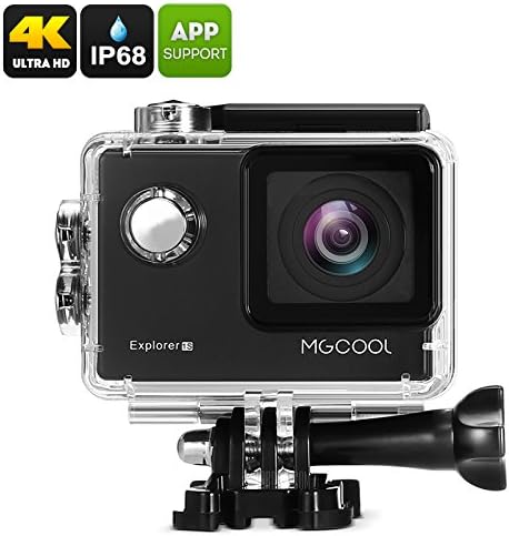 MGCOOL Explorer 1S Action Camera - 4K (3840x2160), Sony Image Sensor, Anti Shake, Wi-Fi, iOS + Android APP