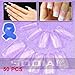 SODIAL(R) 500 FULL COVER False Nails + Free Cable Tie