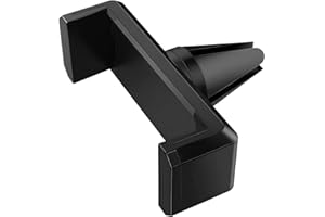 Générique Support Téléphone Voiture – Fixation Grille d’Aération – Maintien Renforcé & Rotation 360° – Compatible iPhone/Samsung/Android – Installation Rapide – Noir