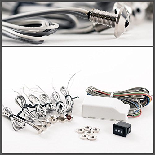 Preisvergleich Produktbild 12V KFZ LED Beleuchtungsset Einbaustrahler