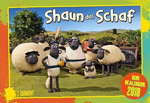 Preisvergleich Produktbild Shaun das Schaf 2018 - Broschürenkalender - Wandkalender - Kinderkalender - mit Schulferienterminen und Stundenplänen - Format 42 x 29 cm