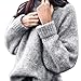 Produktbild Damen Sweater,Honestyi Damen Langarm Pullover Sweater locker (S, Grau)