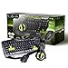 Price comparison product image Cobra Gaming 3-in-1 Bundle Kit / Illuminated Gaming Keyboard & Mouse + Gaming Headset / Green / iCHOOSE