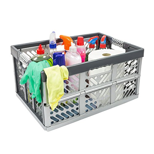5 x Profi Klappbox 45 L Kunststoff Box Klappkiste Einkaufskorb Faltbox graphit - 4