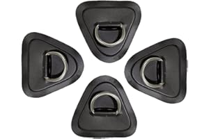 DAN&DRE Lot de 4 anneaux en D en PVC pour canoë, radeau et kayak