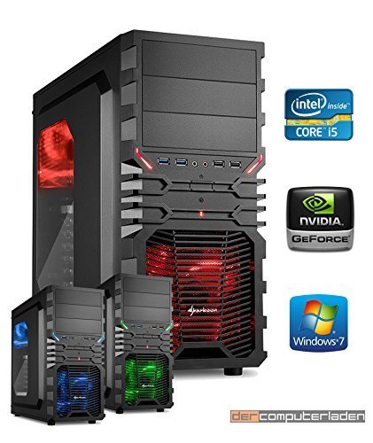 dercomputerladen Gamer PC System Intel, i5-6500 4x3,2 GHz, 8GB DDR4 RAM, 1000GB HDD, nVidia GTX1060 -3GB, inkl. Windows 7 (inkl. Installation) Gaming Computer Büro Multimedia