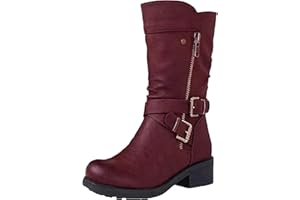 NUSGEAR 2021 Botas de tacon bajo Mujer Fiesta Zapatos de Ante Mujer Otoño Invierno Botas tubo medio Nieve Botines Moda Cómodos Faux Delgado Botas medio Tobillo caliente Botas Mujer