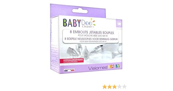Visiomed Babydoo 8 Embouts Jetables Souples Pour Mouche Bebe Mx Bebe Puericulture L Hygiene De Bebe
