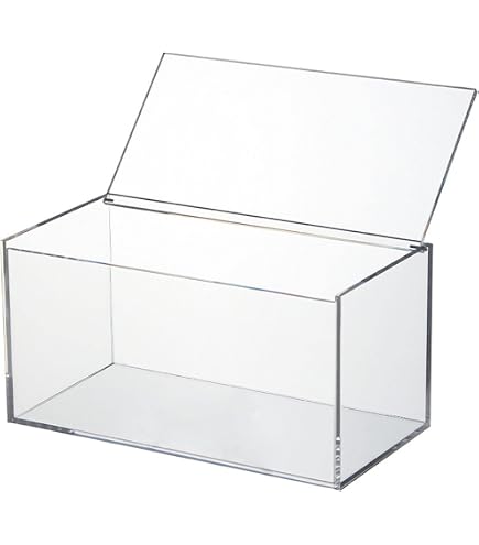 Vitrine Acrylique Transparente 40 X 30 X 25 Cm – Empilable, Avec Fermeture Magnétique Et Séparateur