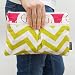 Logan + Lenora Wet/Dry Nappy Clutch Wet Bag Small (Pink Elephant)