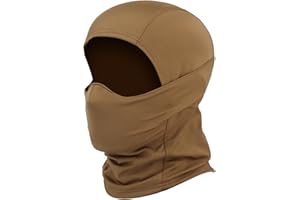 Qavctw Cagoule tactique - Masque d'entraînement militaire - Masque à capuche - Masque complet - Équitation - Randonnée - Paintball - Pêche - Chasse - Pour hommes et femmes - Respirant - Pour