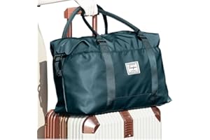 HPLQQ Bolsa Viaje Ryanair 40x20x25 cm Bolsa de Viaje Mujer Cabina Avión Equipaje de Mano Bolsa de Transporte Bolsa de Fin de Semana Impermeable Bolsa de Deporte Gimnasio,A4-Azul Pavo Real