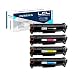 Produktbild LCL kompatibele Tonerkartusche 205A CF530A CF531A CF532A CF533A (4 Schwarz, Cyan, Magenta, Gelb) Ersatz für HP Color Laserjet Pro M154 M154NW MFP M180 M180n M180nw MFP M181 M181 Printer