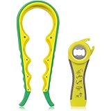 MIMIVIVA Jar Opener, Multi Function Bottle Opener Can Opener Kit, Jar Opener for Seniors with Arthritis, Jar Opener for Weak