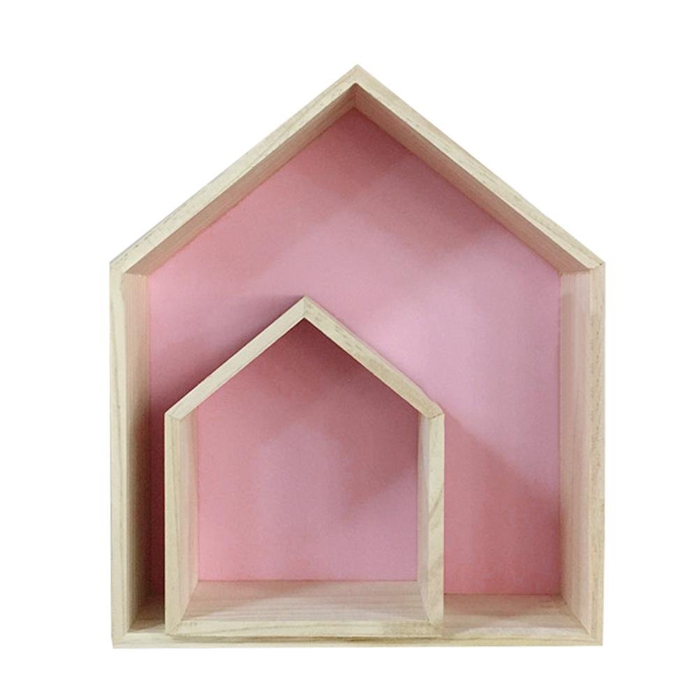 Lembeauty-Botes-de-rangement-en-bois-en-forme-de-maison-pour-tagres-accrocher--un-mur-dcoration-pour-chambre-denfant-lot-de-2