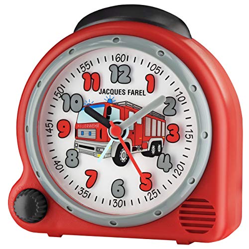 Preisvergleich Produktbild Jacques Farel HappySound Kinderwecker mit Feuerwehr Sound, Lautstärkeregelung AVC 02FIRE