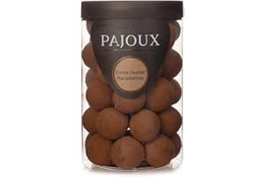 Pajoux Cocoa Dusted Macadamias (Large) 245g | Milk Chocolate Covered Nuts - Cocoa Dusted Covered Nuts - Whole Macadamias - Palm Oil Free - Chocolate in a Gift Jar