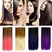 Neverland Two Tone 24" Long Straight Clip in Hair Extensions Hairpieces Ombre Hair Extension