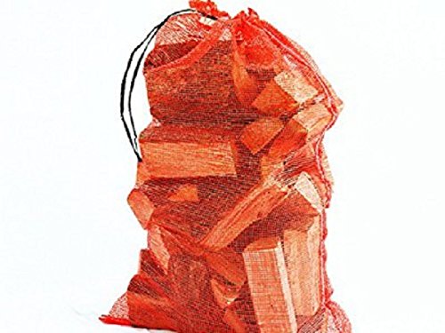 20 x Net gewebten Säcke Gemüse Holzscheite Anzünder Holz Log Mesh Taschen 50 x 65 cm 30 kg - 7