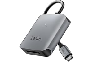 ‎LEXAR Lexar RW510 CFexpress Typ B Kartenleser, bis zu 10Gbps, USB 3.2 Gen 2 CF Speicherkartenleser für CFe Typ B Karte, CF Kartenleser inklusive USB-Typ-C-Kabel (LRW510U-BNHNG)