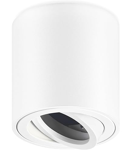 B.K.Licht - 3-delige set 2 in 1 led-inbouwspots en inbouwspots draaibaar, warm wit licht, vlak, plafondspots, led-spots 230V, inbouwlampen, inbouwspots, 68mm gatmaat, 93x30mm (d x h), zwart