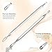 BESTOPE Blackhead Remover Pimple Acne Extractor Tool Best Comedone Removal Kit - Treatment for Blemish, Whitehead Popping, Zit Removing - 100% Hygienic for Risk Free Nose Face Skin (Type-2)