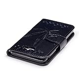 BONROY® Samsung Galaxy J5 Prime Hülle ,Maple Leaf Prägemuster Folio Schutzhülle Tasche PU Leder Schale Tasche Magnet Silikon Back Cover Etui Standfunktion Handytasche Slim-Schutzhülle Mit Karten /Geldscheinfach Handy Etui Flip Tasche Für Samsung Galaxy On5 (2016)/ J5 Prime - 