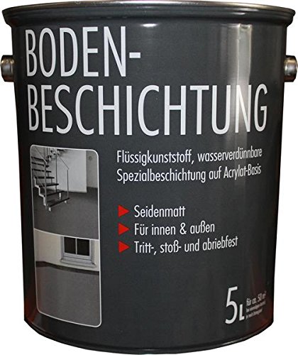 Bodenbeschichtung, Bodenfarbe RAL7001 Flüssigkunststoff 5L Sonderpreis