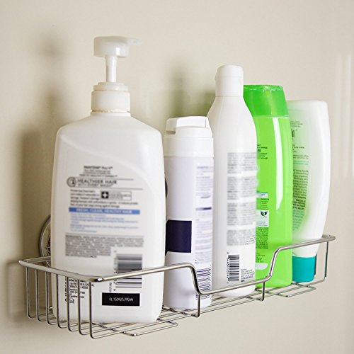 Ifly Online® Edelstahlregal mit Saugnapf Küchenspeicher Organisator Badezimmer Duschen Aufbewahrungskorb - 2