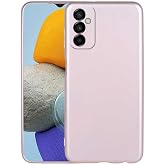 Aksesuarcim Samsung Galaxy M23 ile Uyumlu Kılıfı Silikon Pastel Renkli Mat Esnek İnce Kapak Prem Rose Gold