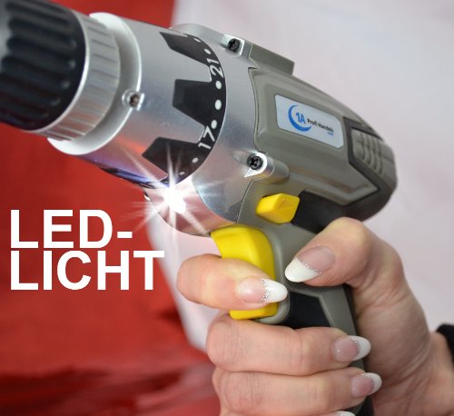 AKKU BOHRHAMMER AKKUSCHRAUBER AKKU SCHLAGBOHRSCHRAUBER AKKU BOHRER PROFI-HAMMER-DRILL Akku BOHRMASCHINE mit 18V Li-Ion 1500mAh Akku und 1Std.-Schnell-Ladegerät und AKKU BOHRHAMMER inkl Kunststoff-Koffer Gute QUALITÄT-SUPER in PREIS-LEISTUNG! - 4