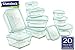 Produktbild GlassLock Food Storage Glass Containers Set - 20 Pieces by GlassLock