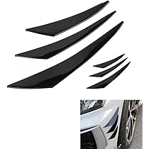 Flaconi Auto Spoiler Set 6-teilig - Frontstoßstangen Spoiler In Kohlefaser Optik