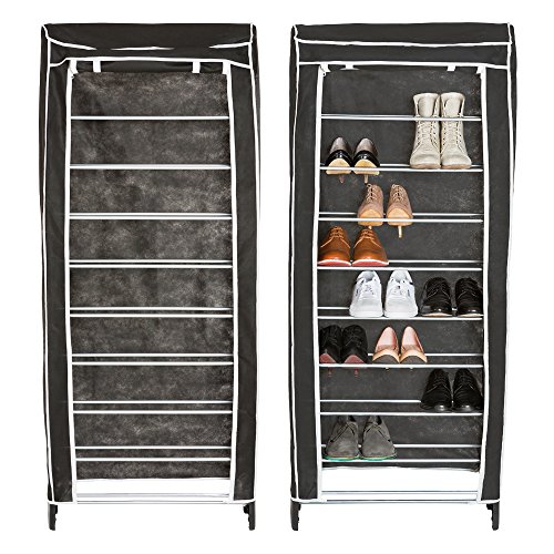 TecTake Armarios zapatero balda para zapatos guardazapatos 10 estantes