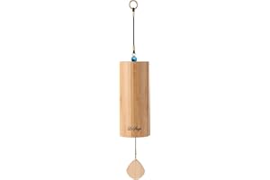 LeSage Zenergy Chime Bamboo Wind Chimes Meditation Chimes for Outdoors Zen Yoga Sound Bath Healing Chimes G Chord Home Decoration