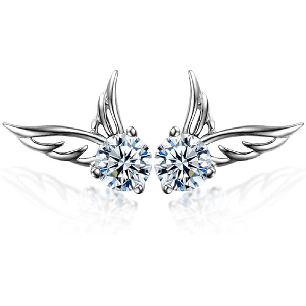 Trendy Angel Wing Stud Earrings For Women Full Bling White Cz Stone Wedding Party Jewelry Accessories Eh1130 kopen vanaf een prijs van 9.72