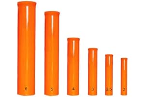 h2i Mortaio per tubo di lancio, calibro 5, robusto e riutilizzabile, in plastica rinforzata con fibra di vetro, vetroresina, ideale per pirotecnica e fuochi d'artificio, qualità professionale