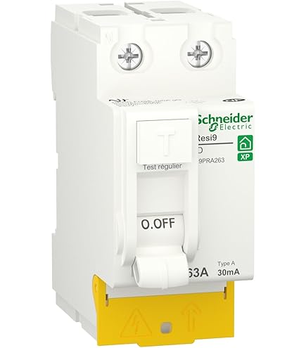Disjoncteur Schneider Resi9 DB60 – 1P+N, 60A, 500mA, Neuf