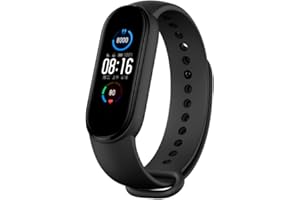 Xiaomi Mi Band 5 Global Version Fitness-Armband, 2,7 cm (1,1 Zoll), AMOLED-Farbdisplay, Unisex, Schwarz, 1 Stück (1er Pack)