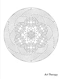 Image de Art Therapy Sketchbook: Sketchbook with therapeutic adult coloring mandala design on cover. Perfect for sketching, drawing, writing, journaling, ... h